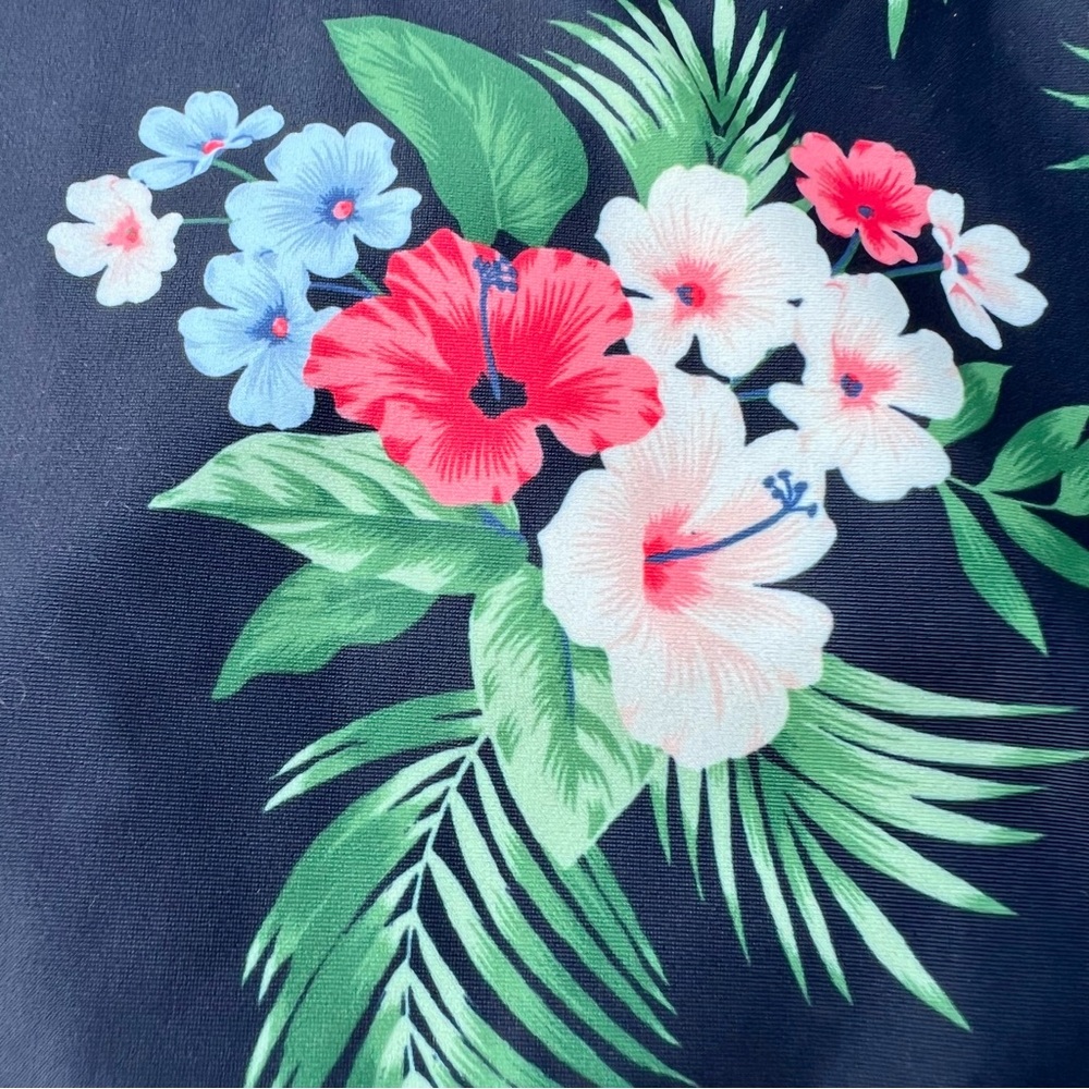 OLD NAVY TIE-BACK ONE PIECE FLORAL CAMI SWIMSUIT NWT - Picture 7 of 12